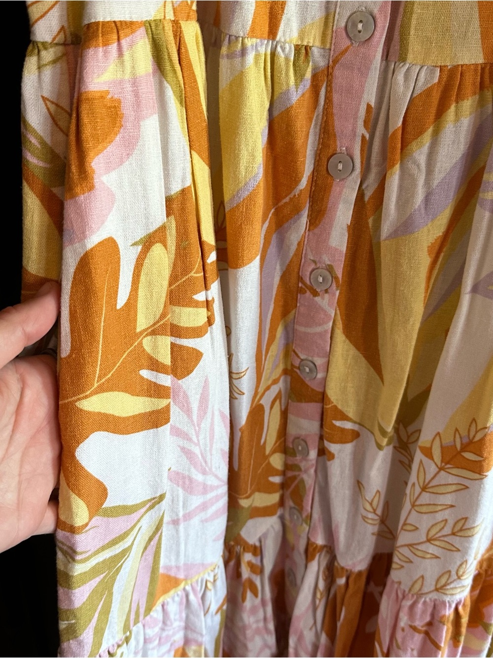 Nicole Miller Viscose Linen Button Dress - Picture 6 of 6